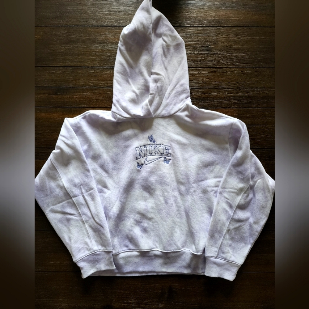 Nike Cropped Hoodie in Tie Dye